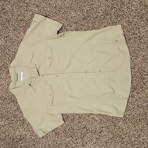 Columbia Button Down Collared Sun Protection Shirt